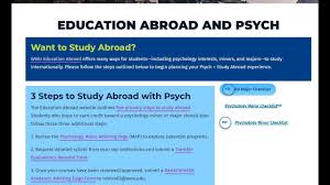 study abroad as a psychology student