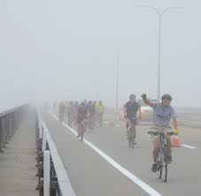 foggy bike ride jamestown press