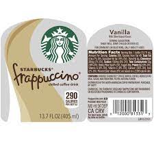 starbucks frappuccino vanilla iced