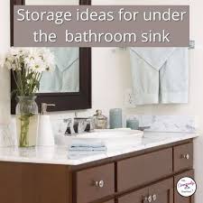 A great selection of bathroom vanity unit storage and organization ideas to conceal jewelry, makeup and clutter. Organize The Space Under The Bathroom Sink Life Creatively Organized
