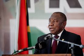 South african president cyril ramaphosa on wednesday 16th september 2020 in a media press briefing while addressing the public on developments in the country's response to the coronavirus. South African Leader Ramaphosa Urges Rich Countries To Stop Hoarding Vaccines