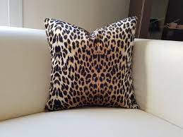 Cheetah Velvet Pillow Cover Leopard