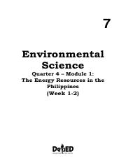 environmental science quarter4 module2