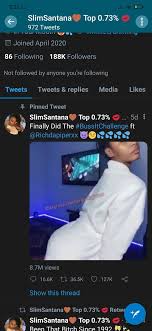 Slim santana can be called a 'twitter famous.' the video contained sensitive content. Slimsantana Twitter Bustitchallenge Edukasi News