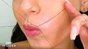 how to thread your own upper lip hair