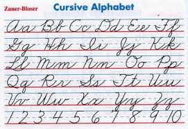 Cursive Handwriting Cursive Alphabet Chart Cursive