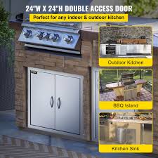 24 x 24 bbq double door outdoor