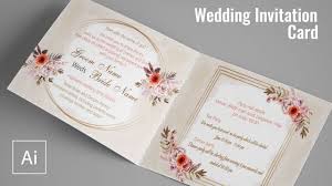 wedding invitation card design in