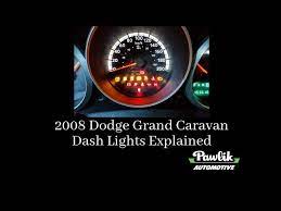 2008 dodge grand caravan dash lights