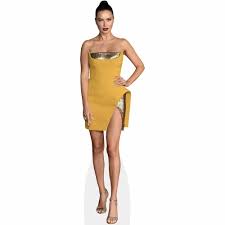 adriana lima yellow dress