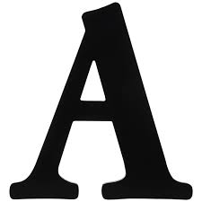 Black Letter Wood Wall Decor A