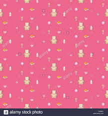 A Cute Newborn Seamless Pattern For Baby Girl Baby Design