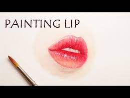 watercolor lips tutorial sd