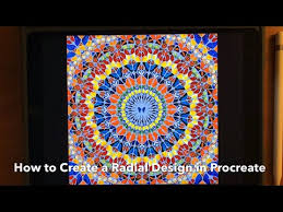 radial design in procreate