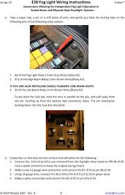 E30 Fog Light Wiring Instructions Conversions Allowing For