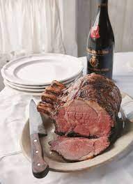 This prime rib recipe features a flavorful crust of garlic and fresh minced herbs. Alton Brown Prime Rib Reverse Sear Prime Rib Roast Recipe Prime Rib Recipe Rib Recipes Alton Uses The Reverse Sear Method To Cook His Steak Wayde Sandhu