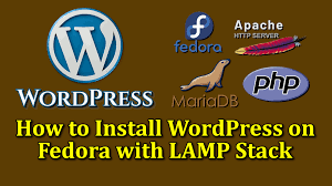 how to install wordpress on fedora with