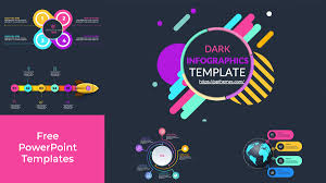 free dark powerpoint template with