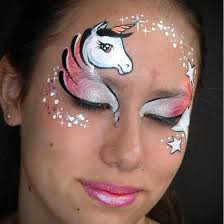 easy unicorn face paint step by step