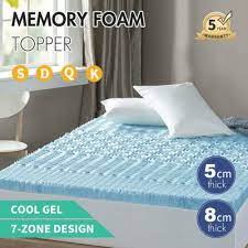 Memory Foam Mattress Topper 7 Zone Cool