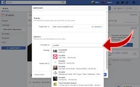 how to add a facebook page as event host