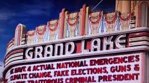 The grand lake theater, designed as a single auditorium theater by architects reid brothers for local businessmen abraham c. Grand Lake Theater Oakland Marquee Blasts Trump National Emergency Youtube