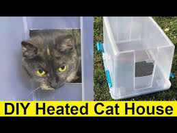 diy heated cat house you