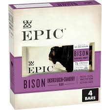 epic bison bacon cranberry bars paleo