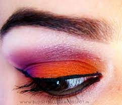 purple orange eye makeup tutorial my