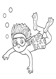Free download 36 best quality swimming coloring pages at getdrawings. Coloring Pages Child Swimming Coloring Page