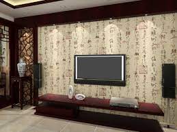 China Handwirting Pvc Wallpaper For Tv