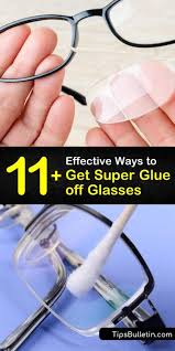 Super Glue Off Glasses