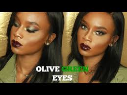olive green eyeshadow tutorial makeup
