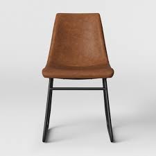 Compare prices on popular products in home furniture. Bowden Faux Leather And Metal Dining Chair Caramel Project 62 Target