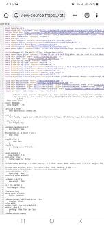 view source code in chrome mobile