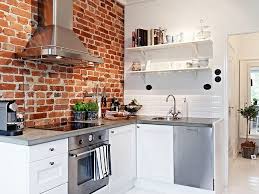 Exposed Brick Wall Kitchen Design Ideas