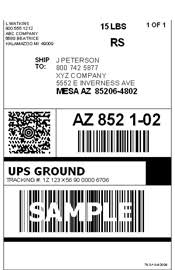 Shippers like ups and fedex normally ensure quick delivery, but a label with an expected delivery day helps carriers. Ups Shipping Cornell S True Value Hardware