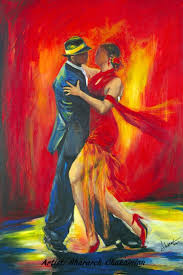 Ballerini di tango con una drammatica stampa artistica di - Etsy Italia