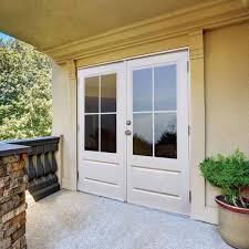 Mp Doors 72 In X 80 In Smooth White Fiberglass Right Hand Outswing Hinged 3 4 Lite Patio Door With 4 Lite Gbg Smooth White Exterior And Interior