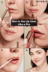 how to apply lip liner for a plump