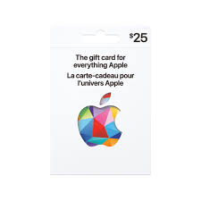 apple gift card 25
