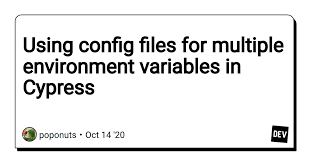 using config files for multiple