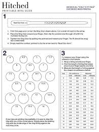 This Printable Ring Sizer Provides Three Methods Of Finding
