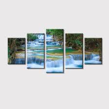stretched waterfall canvas wall art
