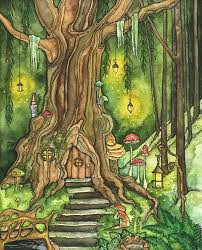 Enchanted Forest Painting Fantasy Art