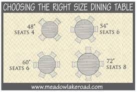 Oval tables are similar to rectangular tables, as the slightly smaller tabletop is moderated by rounded corners (which provide more space for seating). Choosing The Right Size Dining Table Meadow Lake Road Dining Table Dining Table Sizes Country Bedroom Furniture