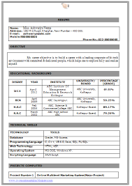 Resume Sample Formats Download   page Resume     www annaunivedu org  