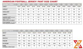 58 Abundant Youth Football Jersey Size Chart