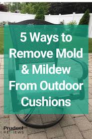 mildew from outdoor cushions