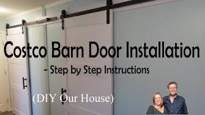 installing a costco ove barn door